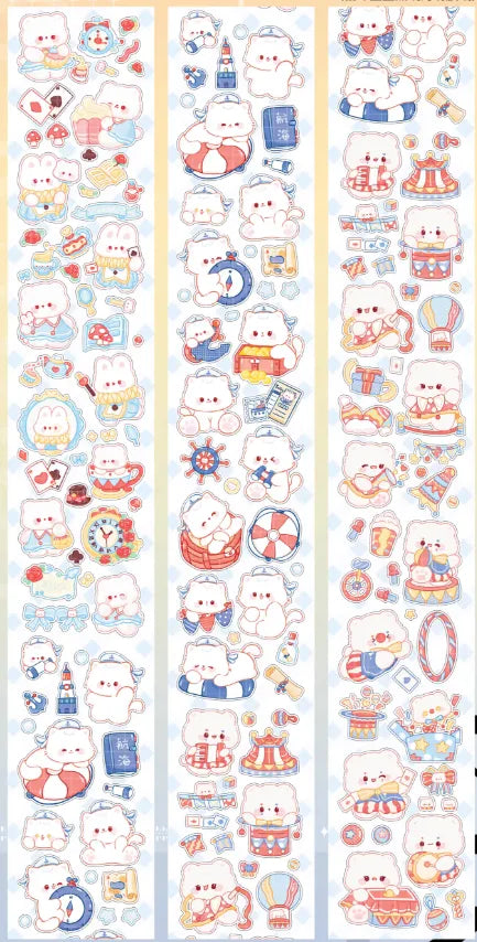 7752-King Kong Rabbit Studio-5x77cm Pre Cut Paper PET Tape