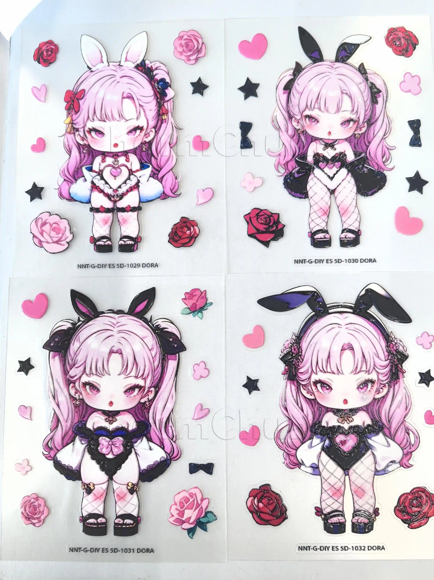 0317-Embossed Sticker