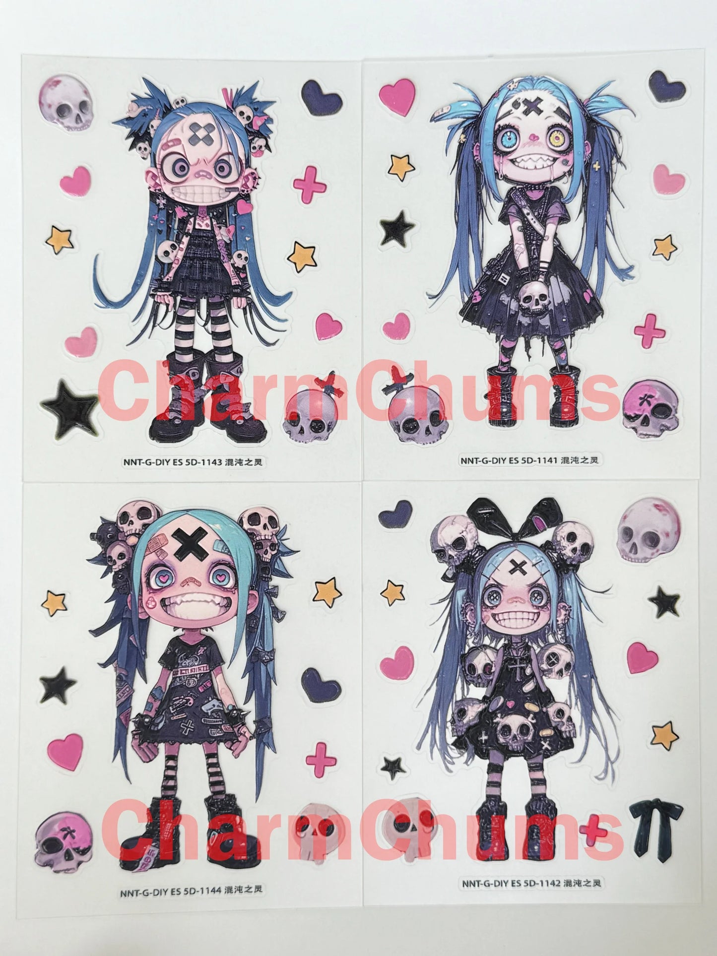 0417-Embossed Sticker