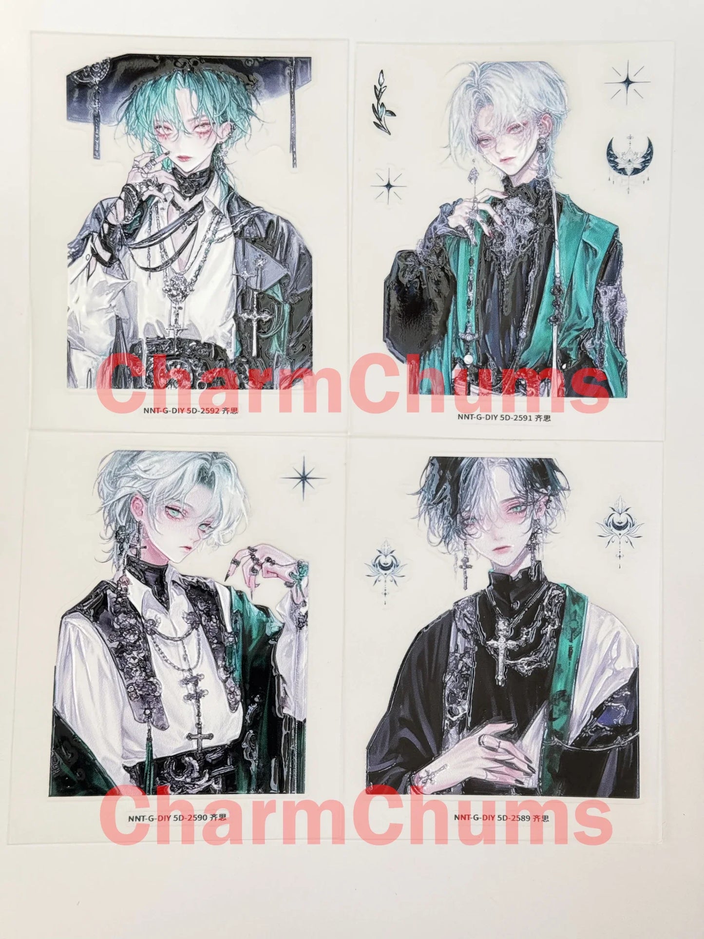 0570-Embossed Sticker