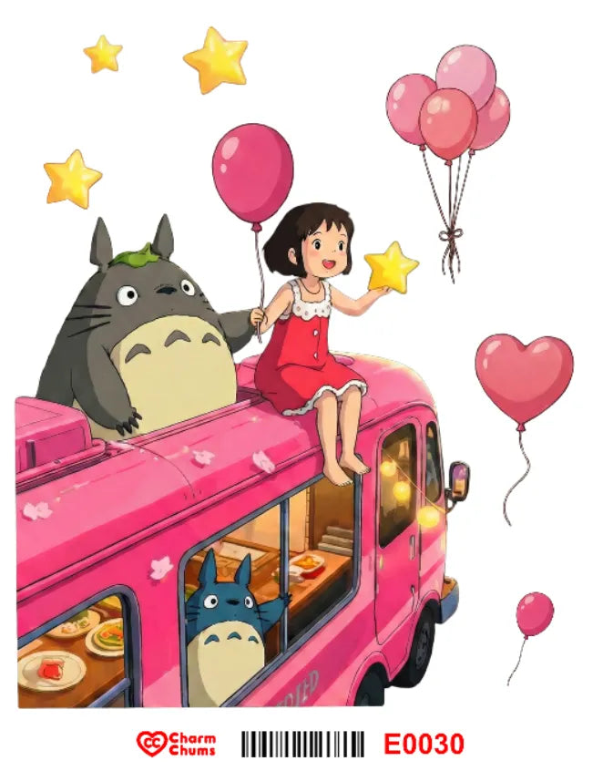 E0030-CharmChums Embossed Sticker