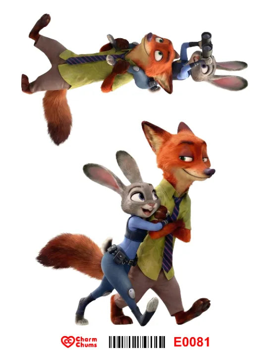 E0081-CharmChums Embossed Sticker