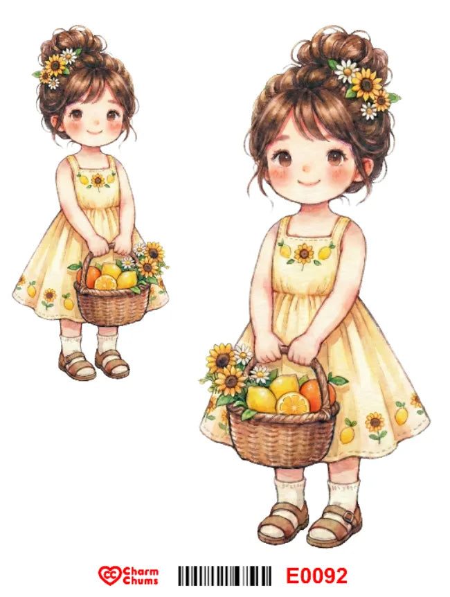 E0092-CharmChums Embossed Sticker