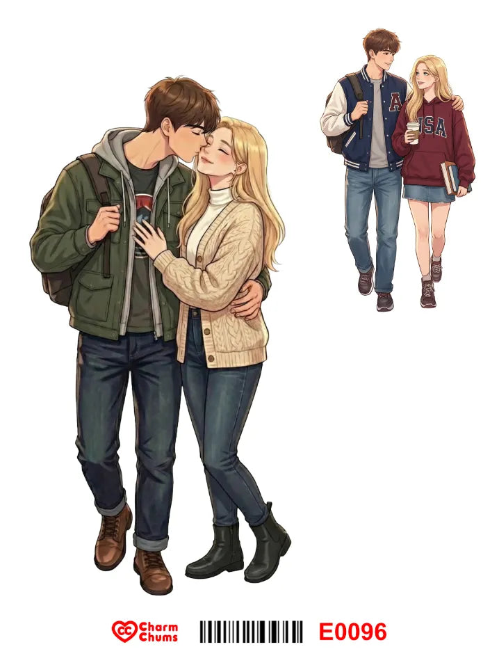 E0096-CharmChums Embossed Sticker