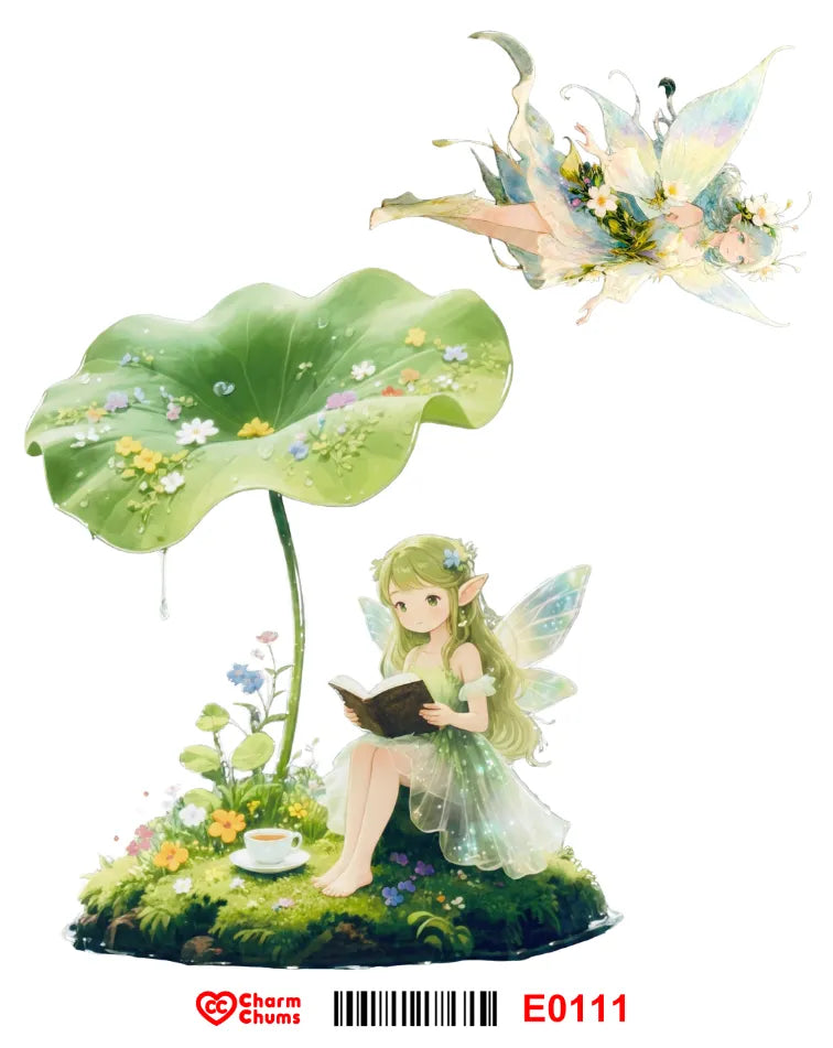 E0111-CharmChums Embossed Sticker