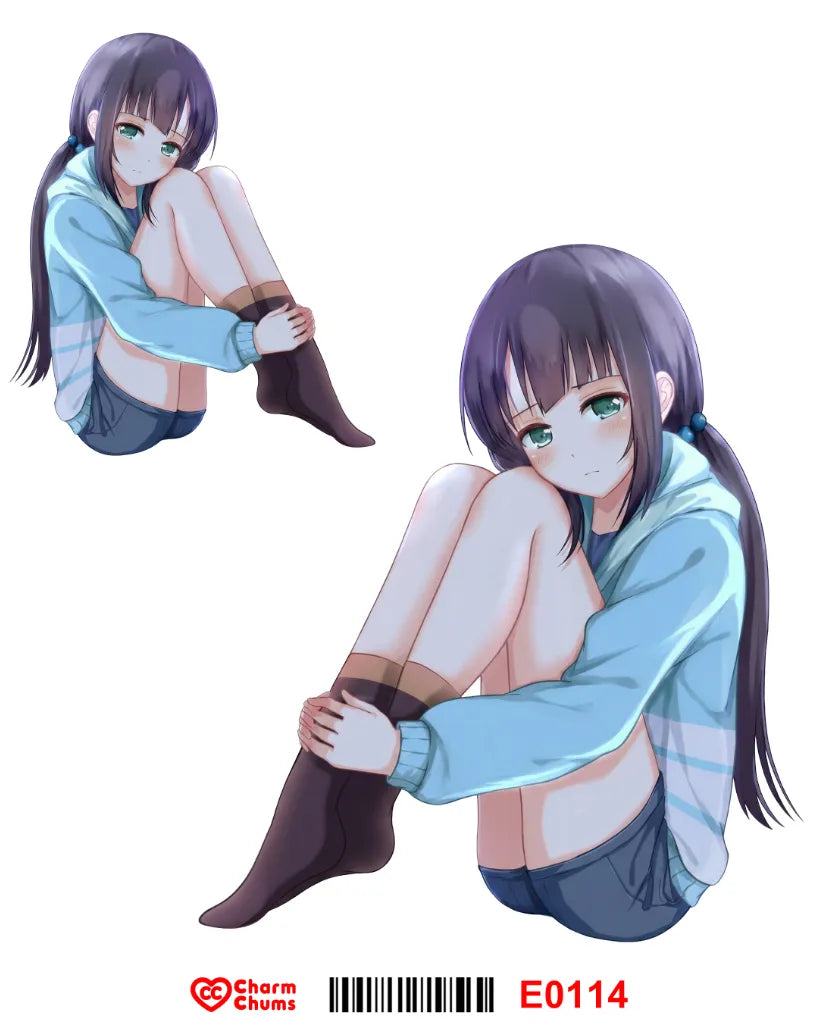 E0114-CharmChums Embossed Sticker