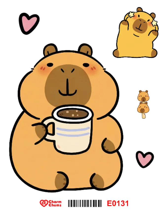 E0131-CharmChums Embossed Sticker