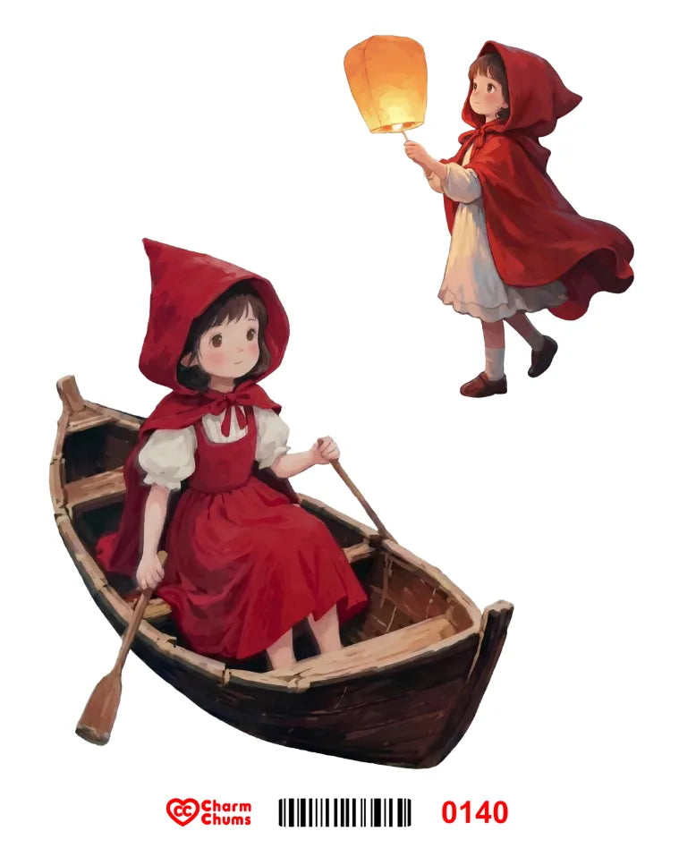 E0140-CharmChums Embossed Sticker