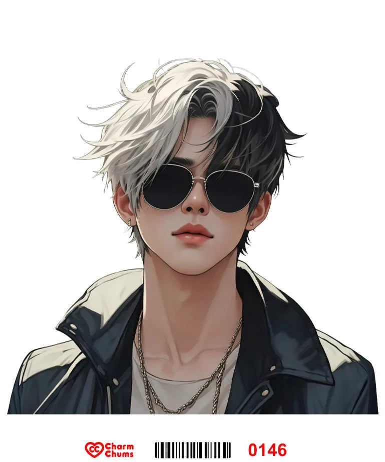 E0146-CharmChums Embossed Sticker