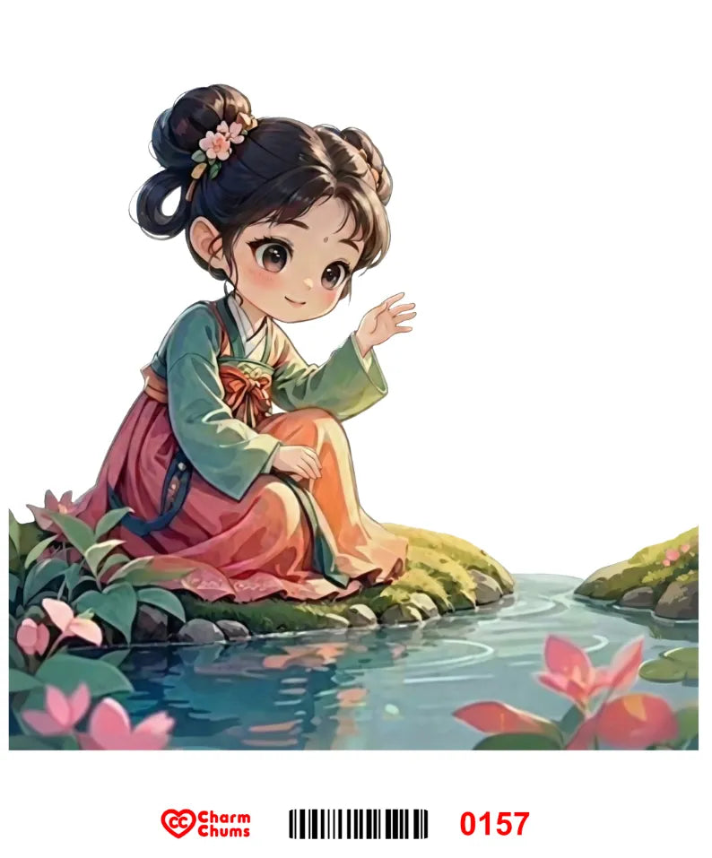 E0157-CharmChums Embossed Sticker