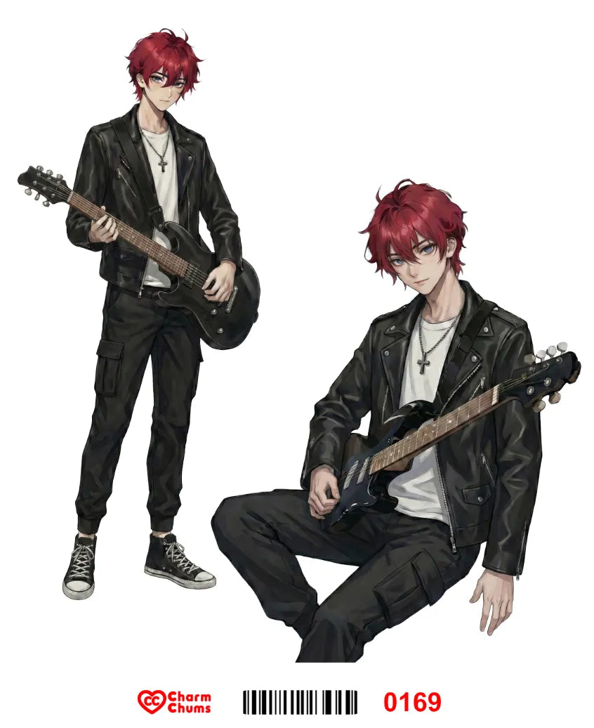 E0169-CharmChums Embossed Sticker