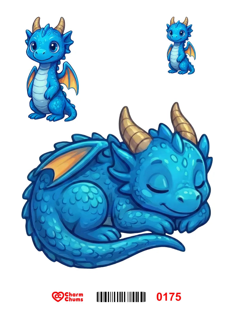 E0175-CharmChums Embossed Sticker