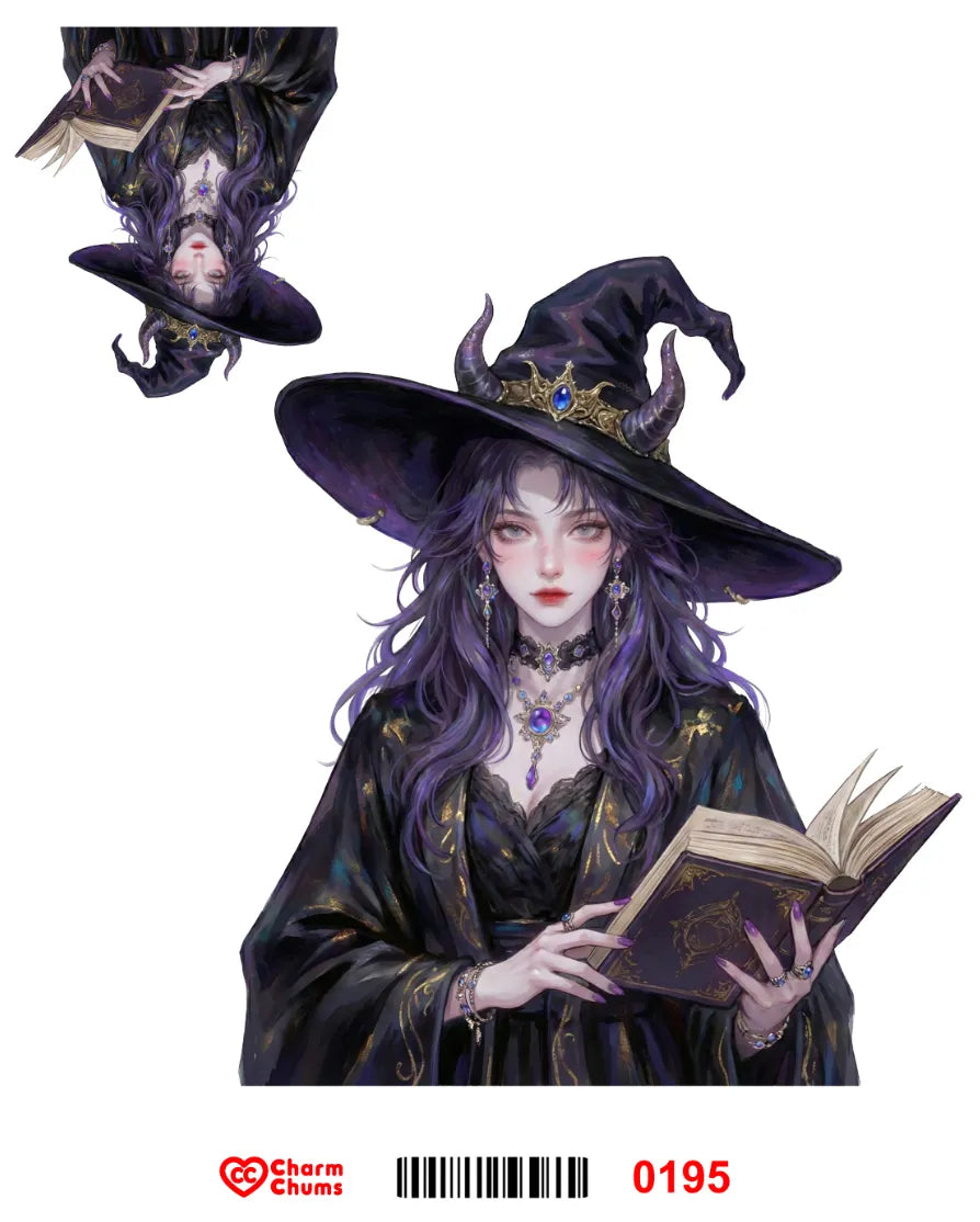 E0195-CharmChums Embossed Sticker