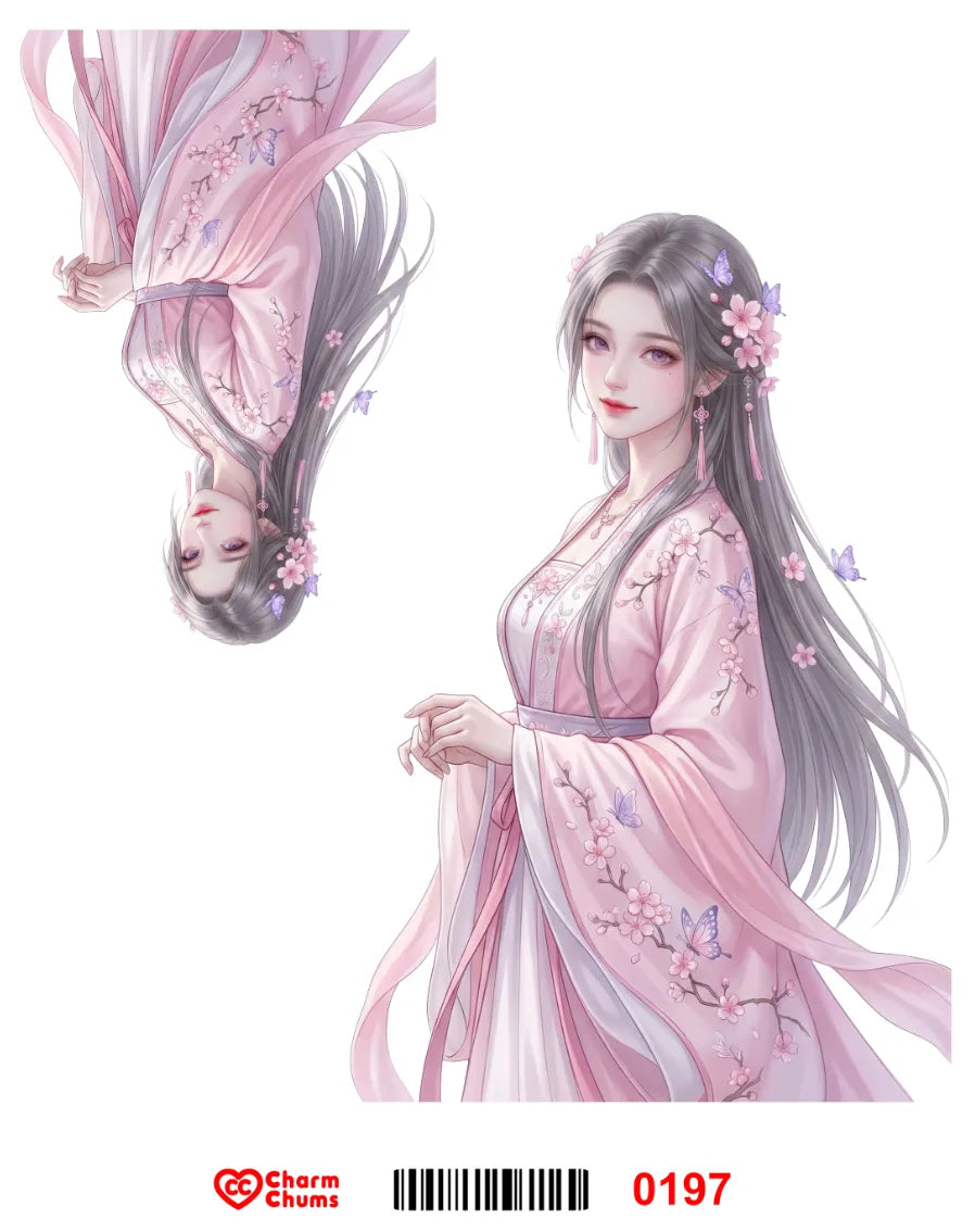 E0197-CharmChums Embossed Sticker