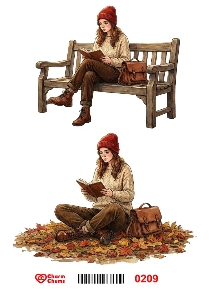 E0209-CharmChums Embossed Sticker