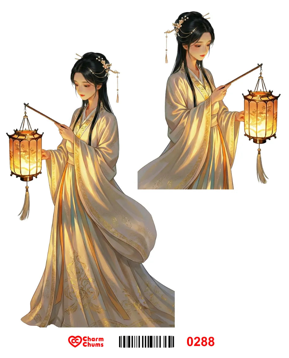 E0288-CharmChums Embossed Sticker