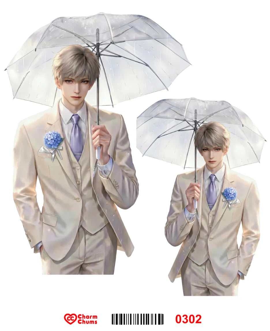 E0302-CharmChums Embossed Sticker