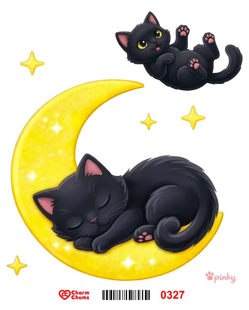 E0327-CharmChums Embossed Sticker