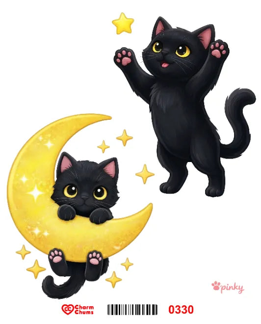 E0330-CharmChums Embossed Sticker