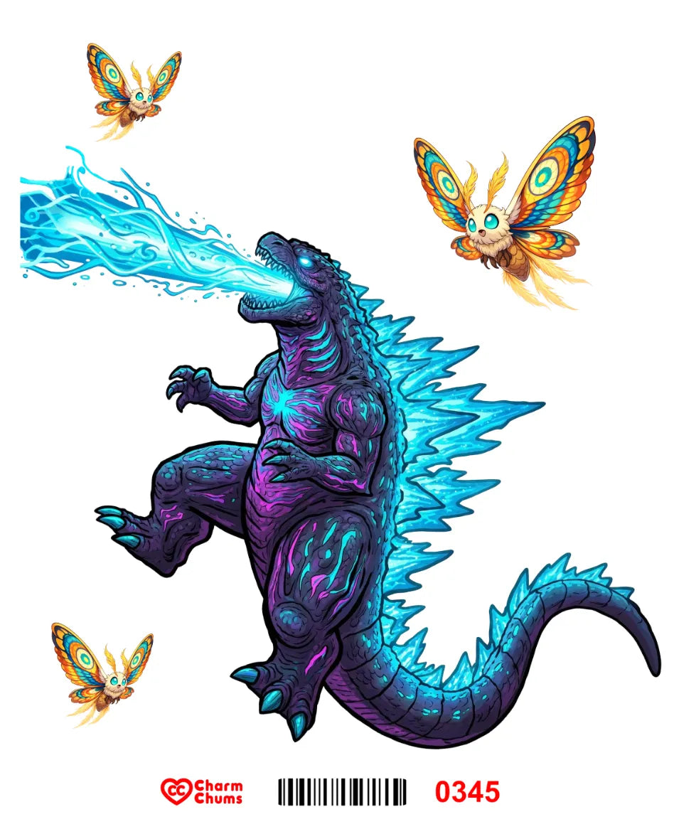 E0345-CharmChums Embossed Sticker