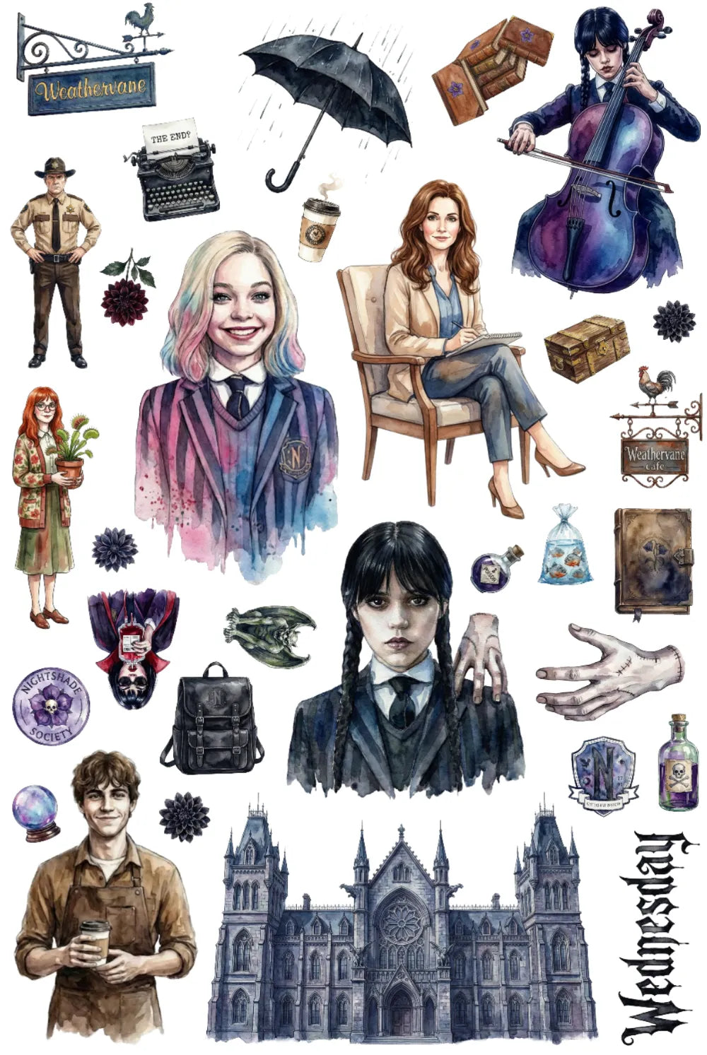 0089-PET Pre Cut Sticker by CharmChums