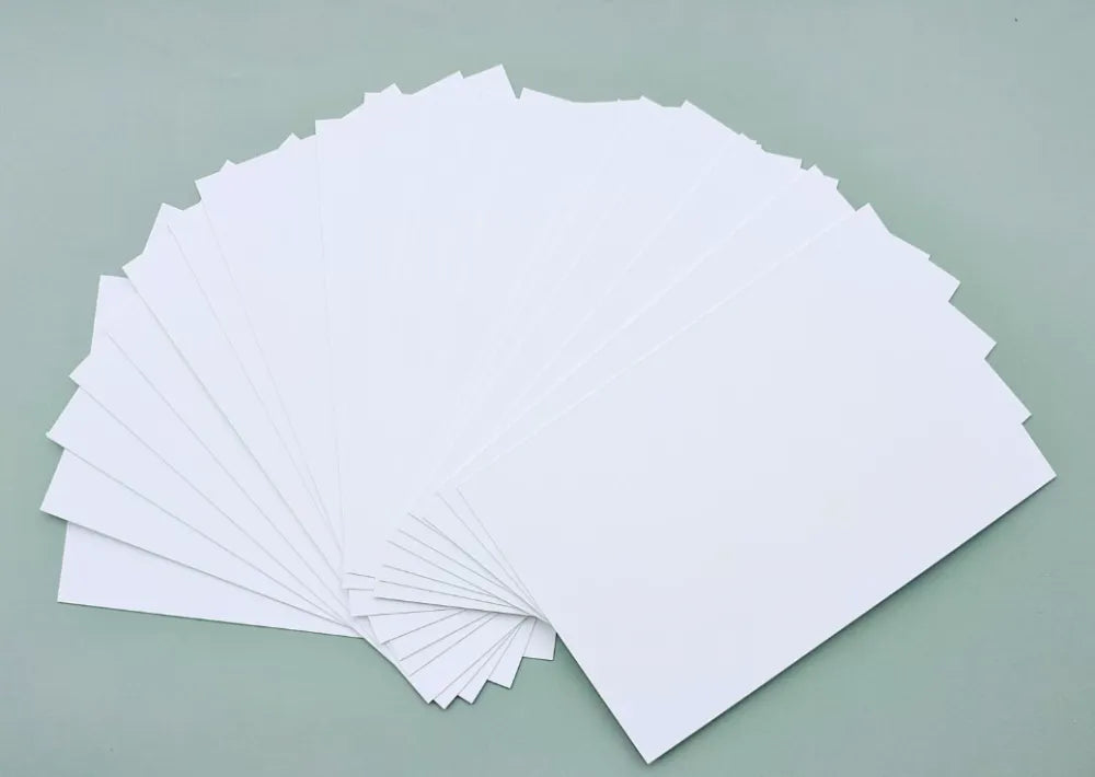 Postcard Size (A6-4.1x5.8in) Cardstock Journaling Card White Color 25pcs/pack