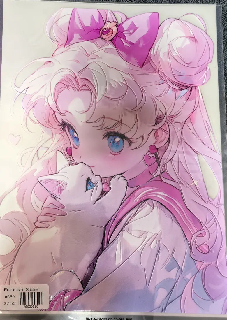 0580-A4 Size Embossed Sticker