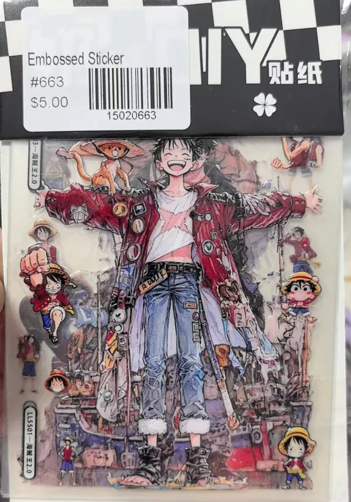 0663-Embossed Sticker