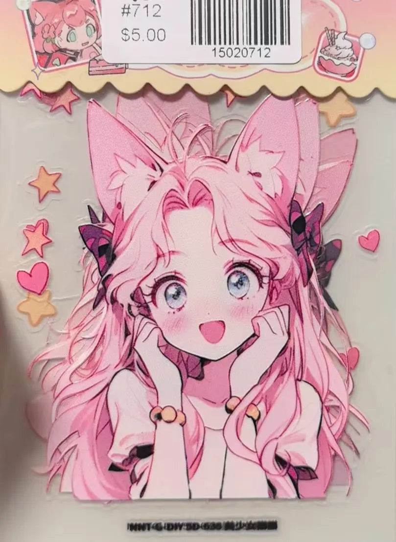 0712-Embossed Sticker