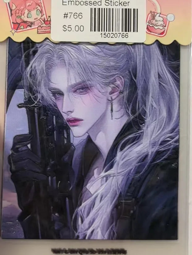 0766-Embossed Sticker