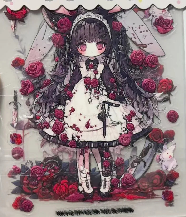 0800-Embossed Sticker