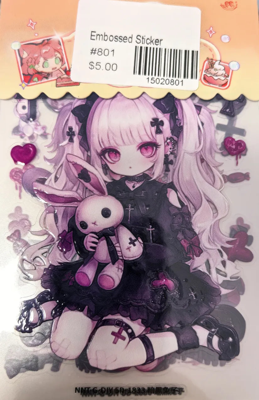 0801-Embossed Sticker