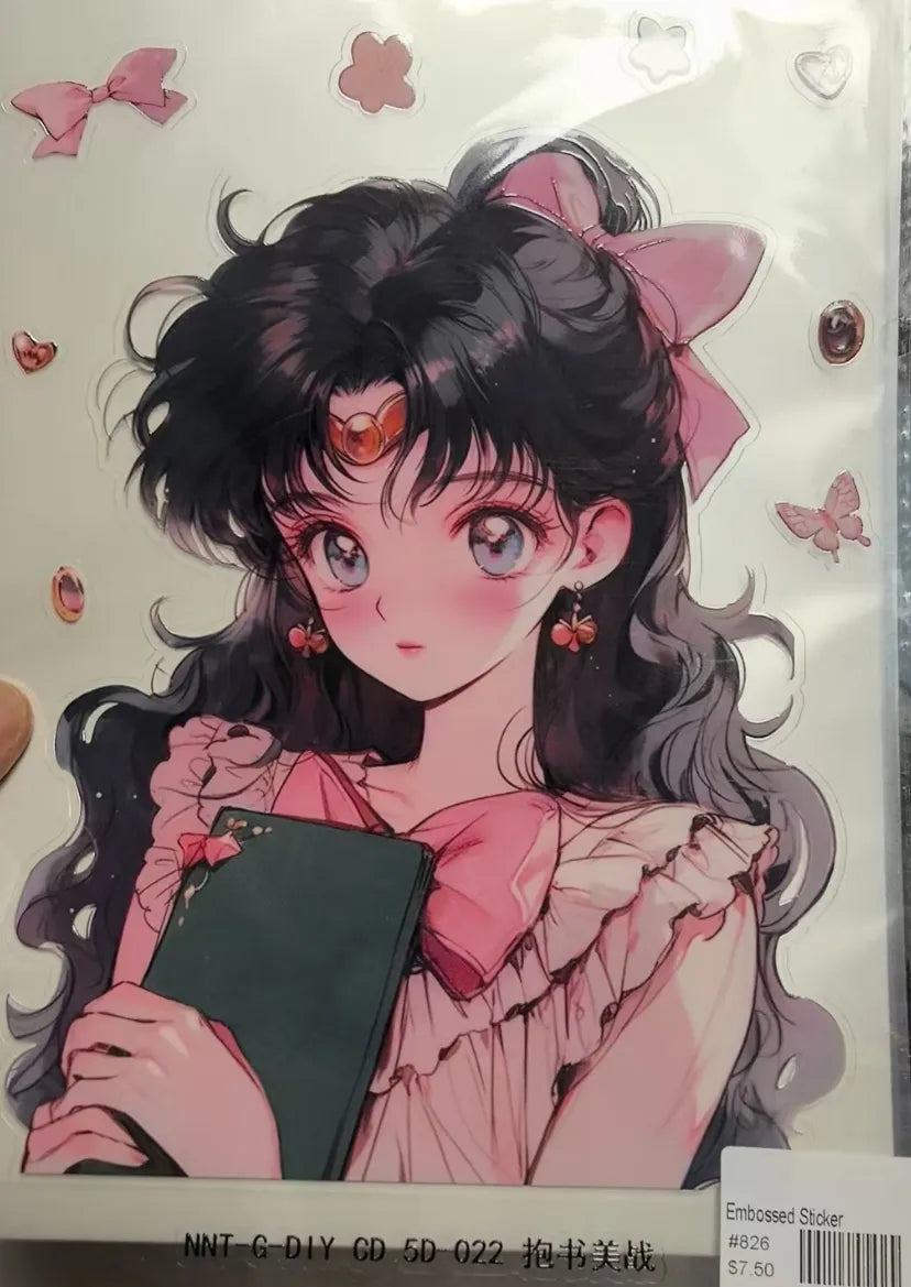 0826-A4 Size Embossed Sticker