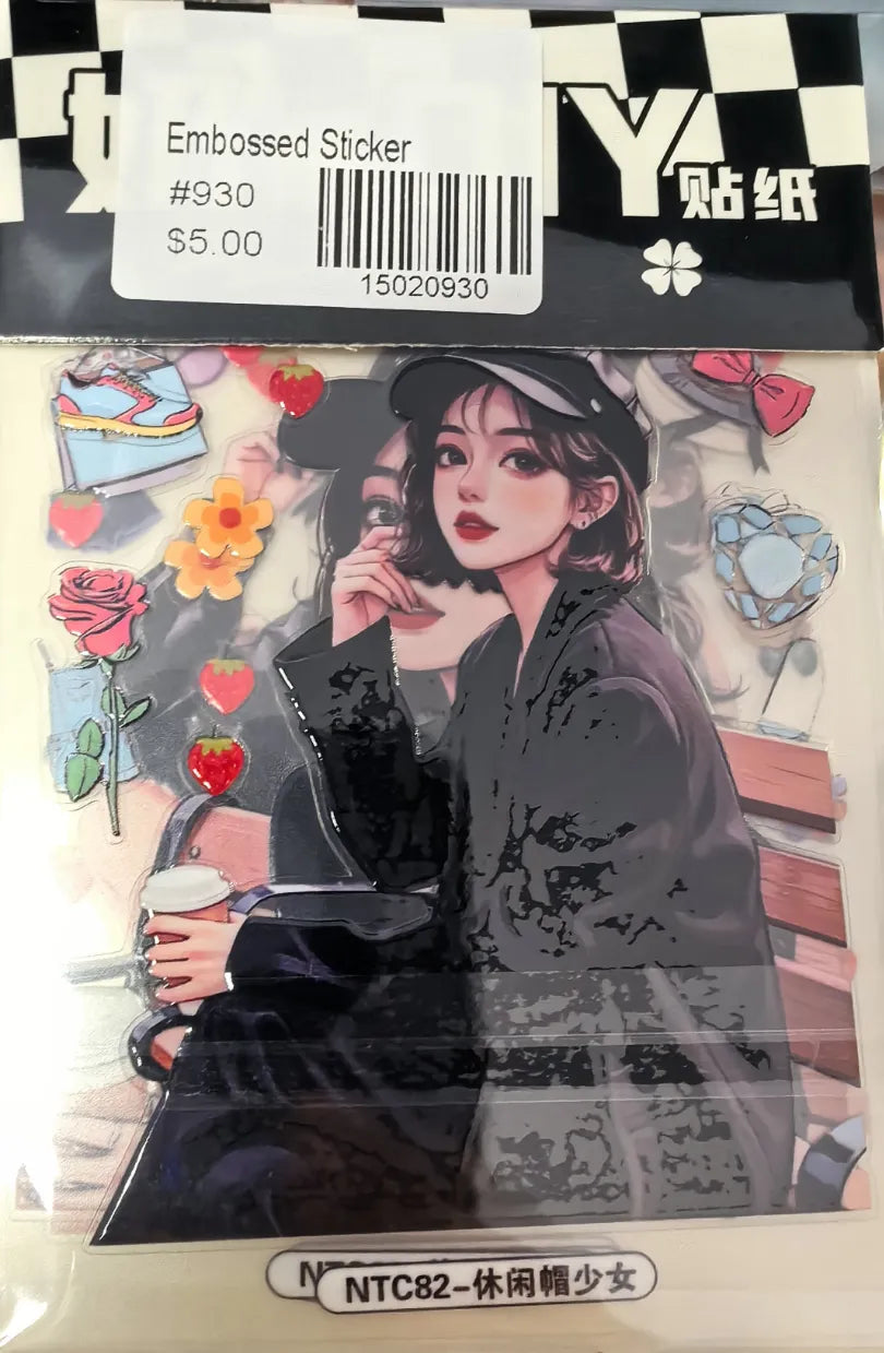 0930-Embossed Sticker