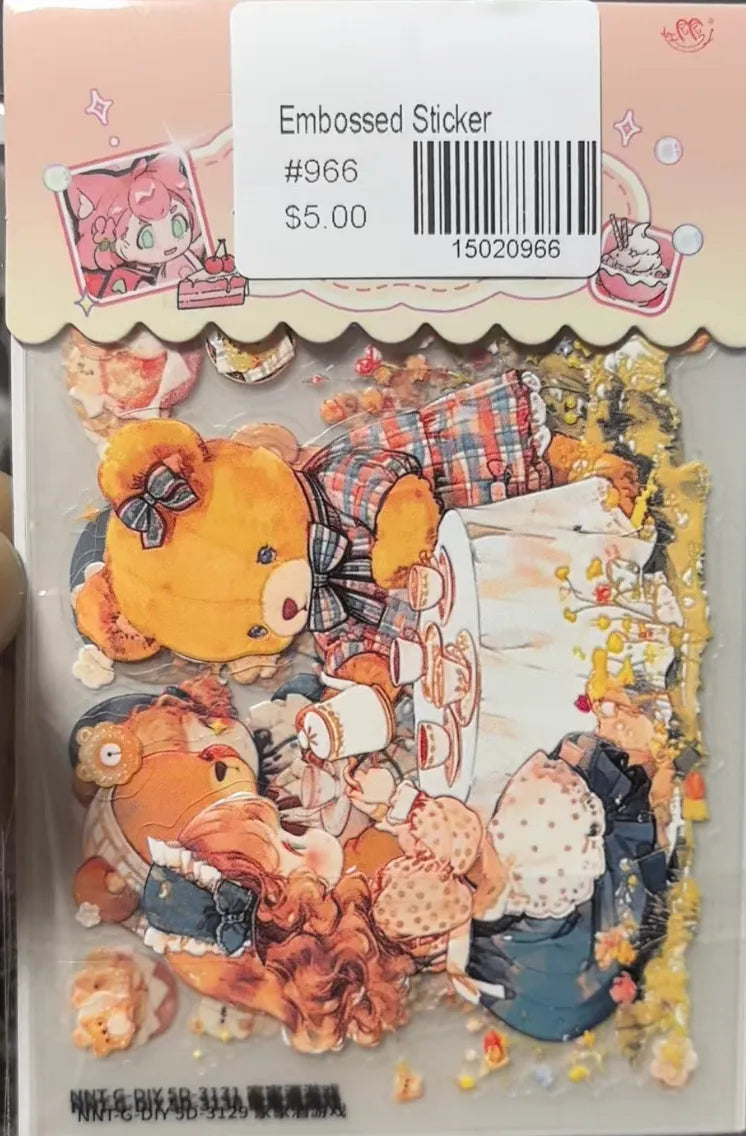 0966-Embossed Sticker