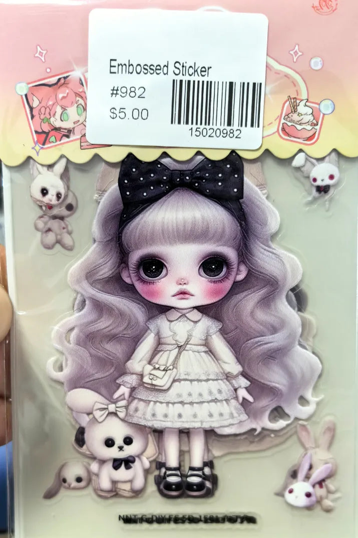 0982-Embossed Sticker