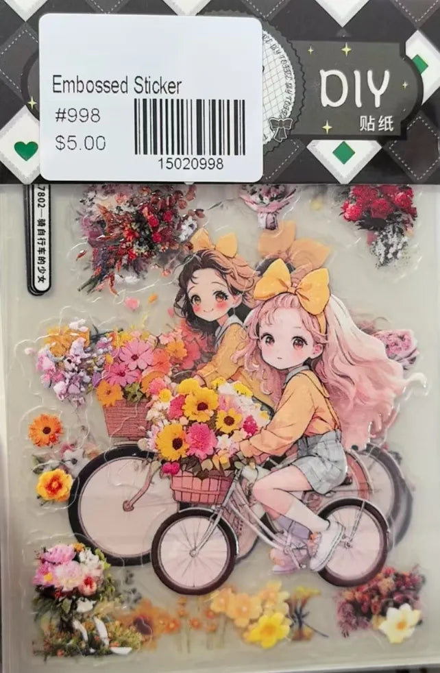 0998-Embossed Sticker