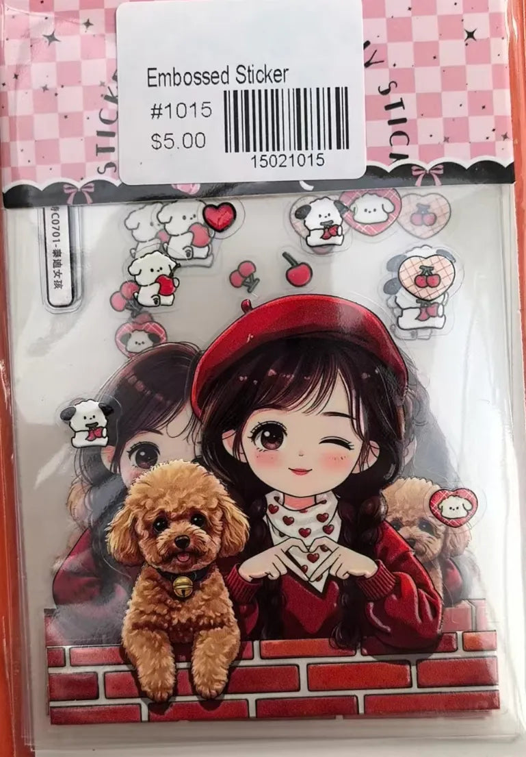 1015-Embossed Sticker