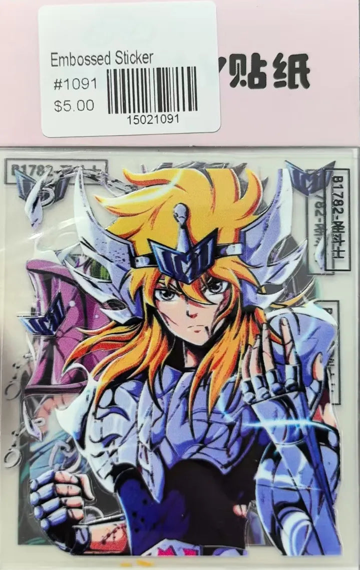 1091-Embossed Sticker