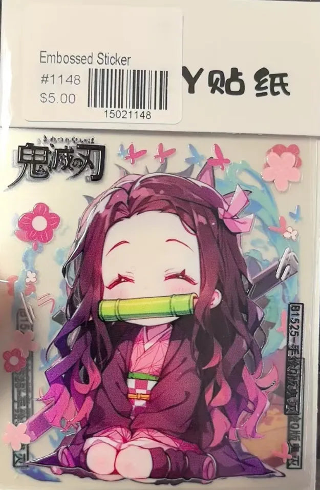 1148-Embossed Sticker