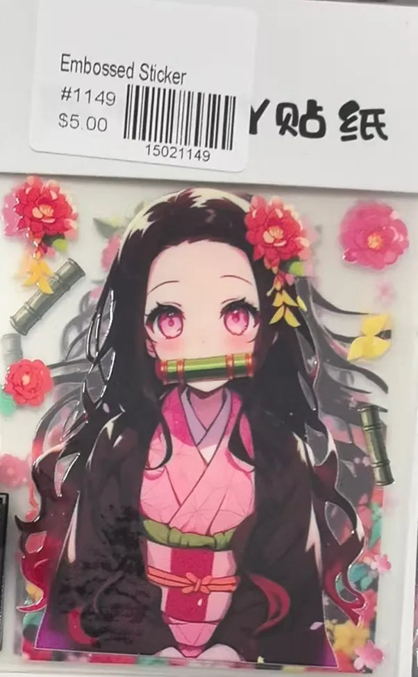 1149-Embossed Sticker