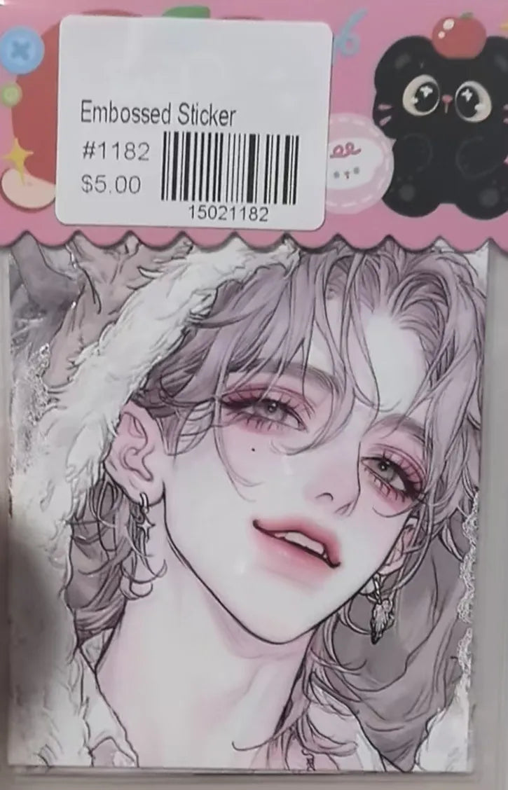 1182-Embossed Sticker