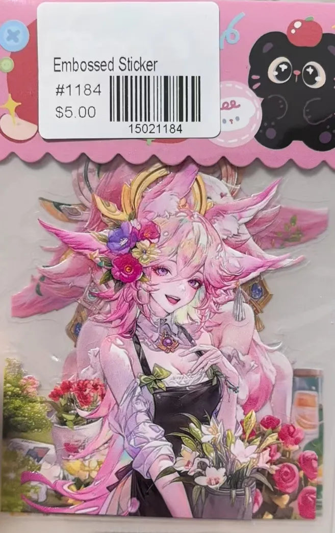 1184-Embossed Sticker