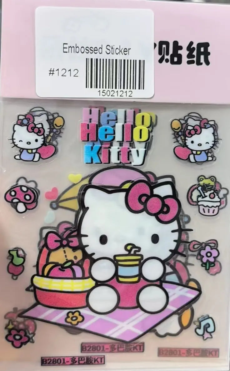 1212-Embossed Sticker