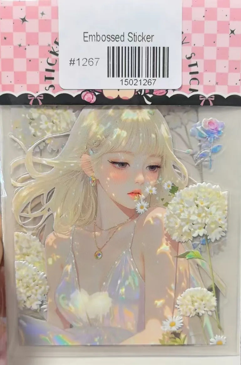 1267-Embossed Sticker