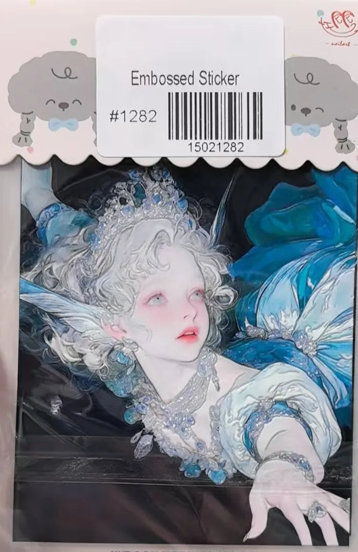 1282-Embossed Sticker