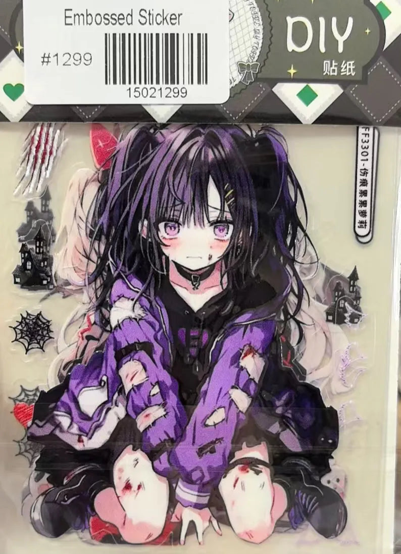 1299-Embossed Sticker