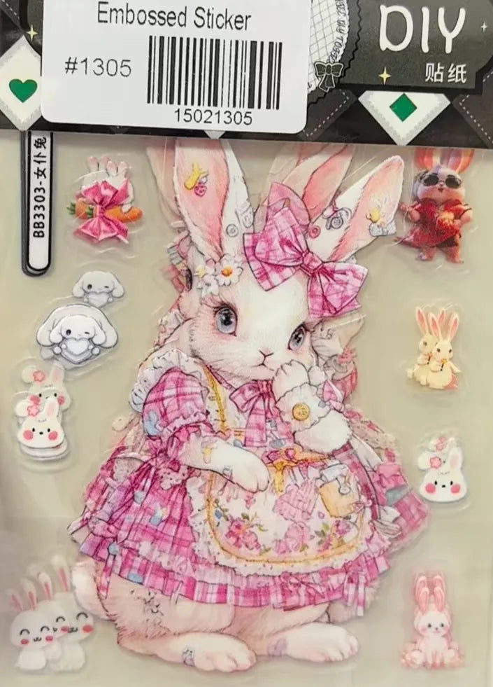 1305-Embossed Sticker