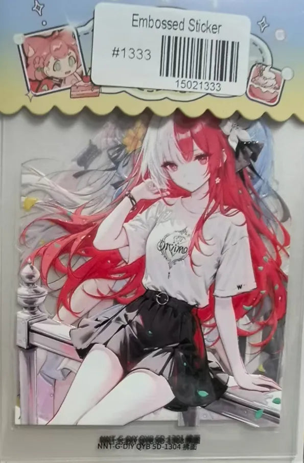 1333-Embossed Sticker