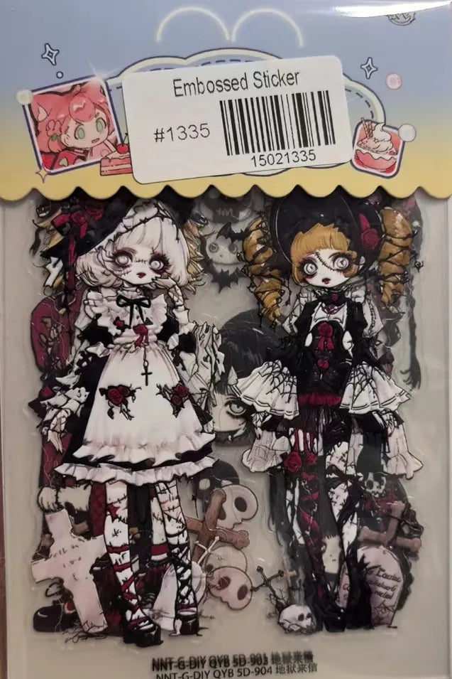 1335-Embossed Sticker